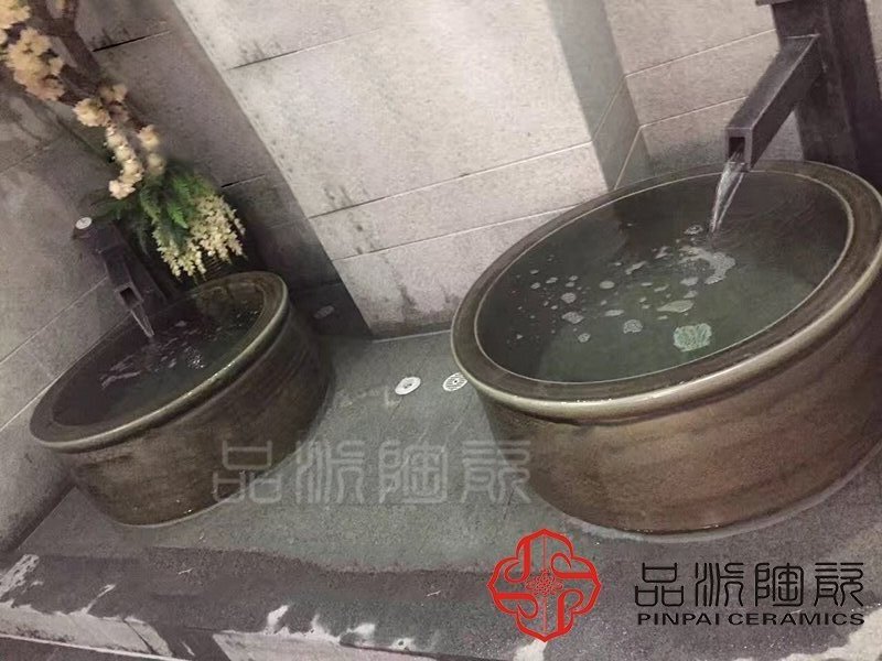 景德镇陶瓷大缸酒店洗浴泡澡缸家用成人沐浴泡澡缸日式温泉泡澡缸