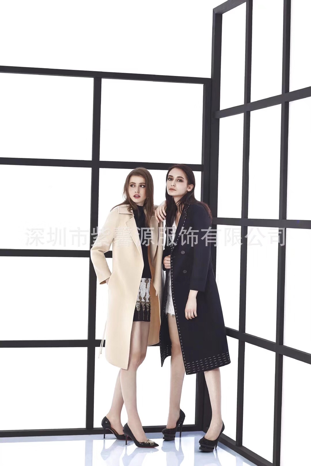 **折扣女裝**雙面羊絨尾貨供應批發走份