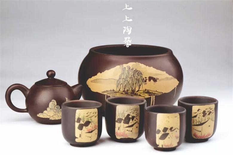 上上陶供應建水紫陶茶具花瓶擺件工藝品