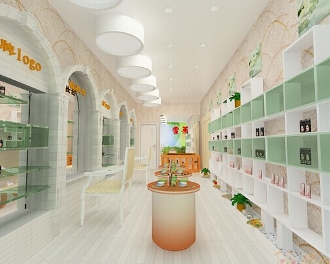化妝品展示柜 美甲壁柜 護(hù)膚展示臺(tái)