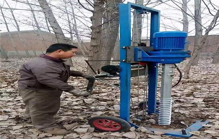 新型打樁機 立式打樁機汽油機鉆孔機螺旋鉆孔機