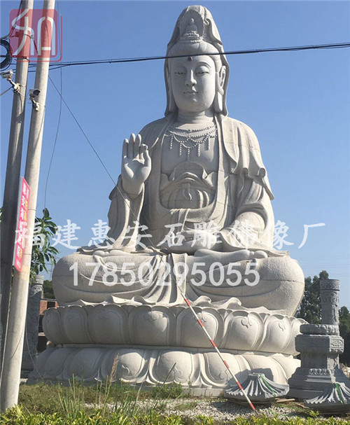 石雕觀音佛像廠家**石刻工藝品定做批發寺廟滴水觀音佛像