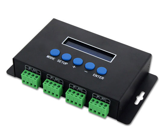 珠海繽彩 BC-204 4路SPI/DMX 像素燈控制器 Artnet RGB控制器