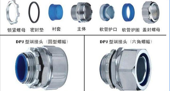 标准端式软管锁头    加厚镀铬六角外丝接头     不锈钢端式接头