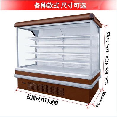 新鄉(xiāng)串串展示柜 加濕噴霧風(fēng)幕柜 不銹鋼冷風(fēng)柜