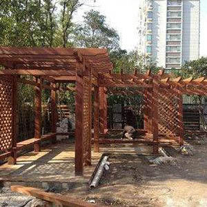 供青海西寧廊架和格爾木防腐木廊架