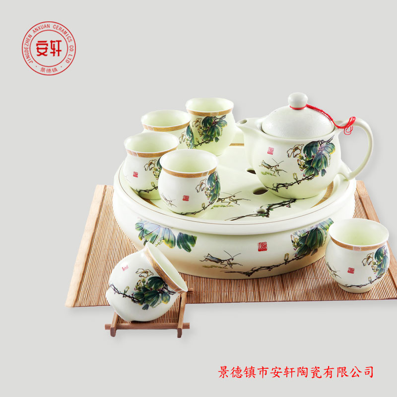景德鎮功夫茶具廠家 陶瓷功夫茶具禮品
