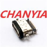 **TYPE C母座CF連接器IPX7沉板1.4