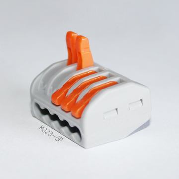 半導體連接器5位**按壓接線布線端子國產222-415緊湊型導線連接器