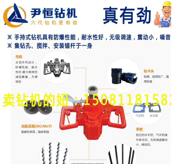 ZQS-50/1.6S型气动手持钻机的工作原理及操作指导