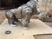 公園動物藝術(shù)不銹鋼雕塑擺件 園林動物雕塑