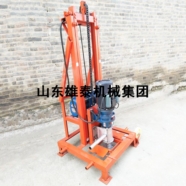 小型百米折疊式電動水井鉆機 可移機家用農(nóng)用鉆井機械設(shè)備 包郵