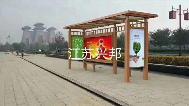 鎮江公交候車亭公交站臺候車亭質量杠杠滴