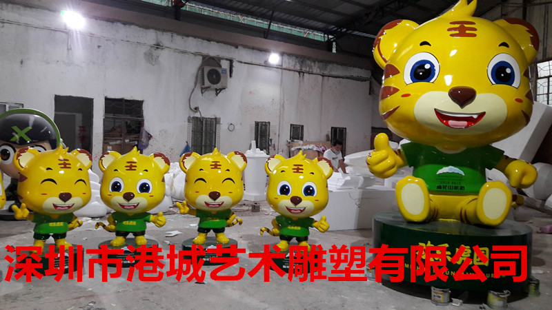 深圳**卡通玻璃鋼巧虎雕塑實時報價價格優惠廠家