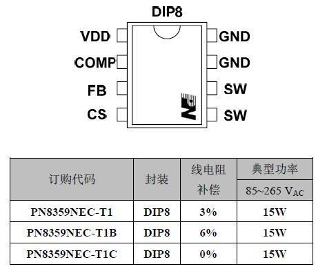 PN8359降压型开关电源芯片