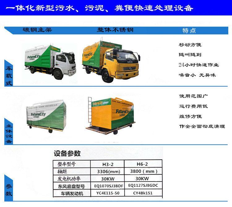 东莞吸粪净化车化粪池粪便污物硬化处理车 九九八科技