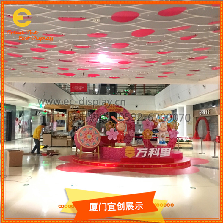供應(yīng)商場(chǎng)季節(jié)裝飾節(jié)日美陳*美陳DP點(diǎn)櫥窗裝飾空間道具