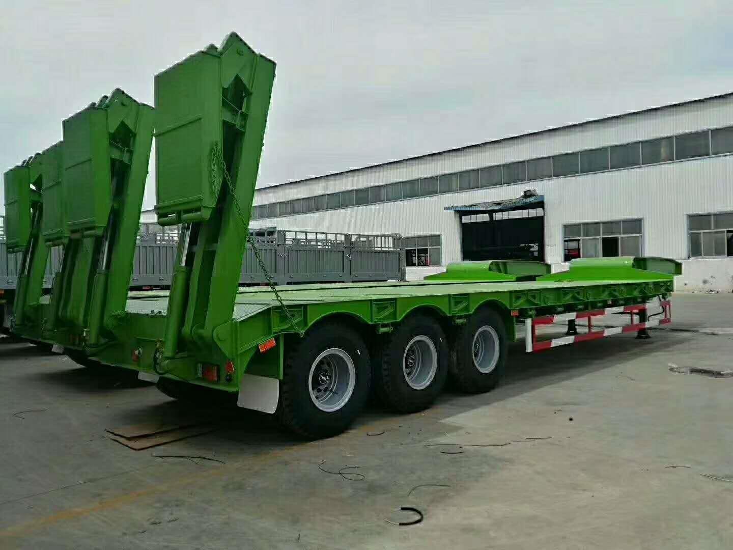 荊州12米低平板半掛車品牌 梁山國駿