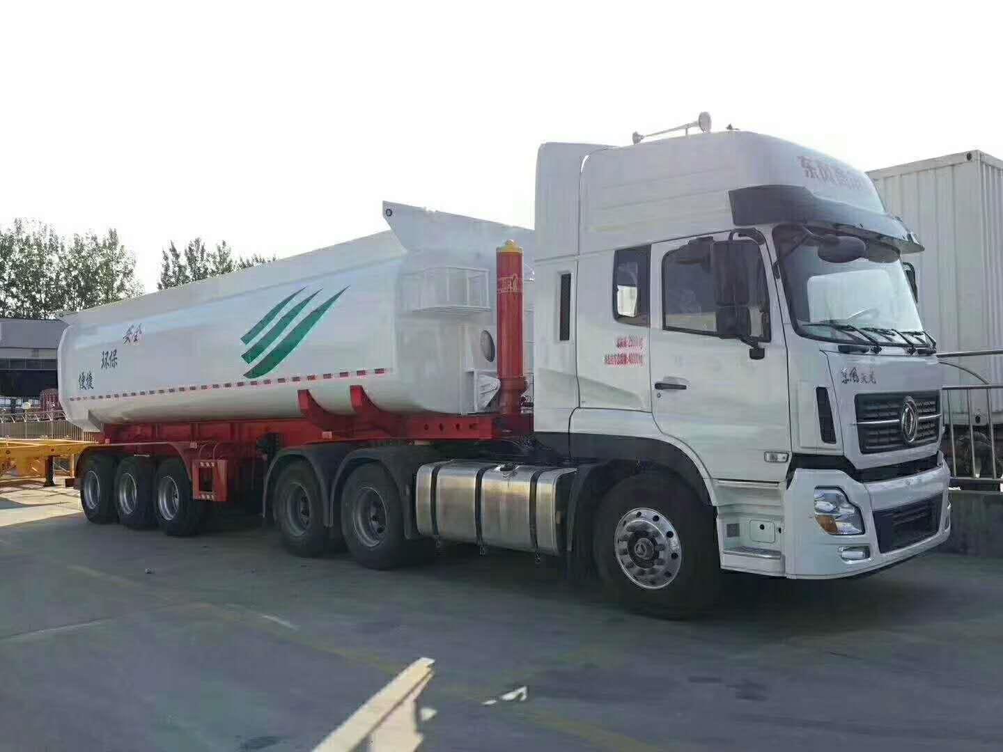 重慶訂做罐式后翻自卸半掛車生產廠家