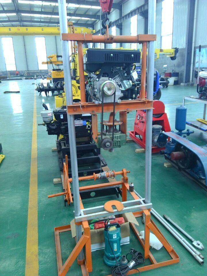 小型民用電動打井機 電動汽油柴油版打井機可拆卸型水井鉆機