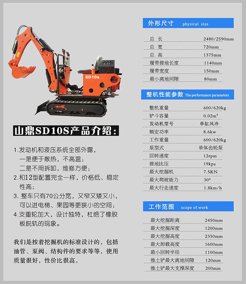 保定現貨小型挖掘機 微型挖掘機 山鼎