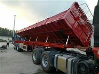 標(biāo)箱13米側(cè)翻自卸半掛車45英尺集裝箱骨架半掛車價(jià)格梁山運(yùn)煤**