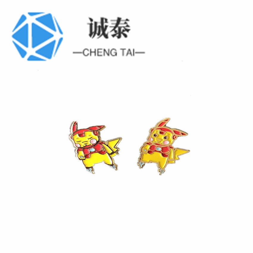 動漫皮卡丘胸章定制，滑冰徽章定制，找定制俱樂部徽章廠