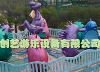 佳木斯公園廣場 上座率高的游樂設備海馬精靈