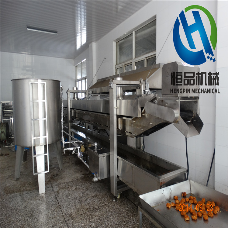 連續式全自動獅子頭油炸機一臺多少錢