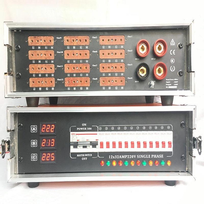 九江12路直通箱電源配電柜4kw電箱工業插 演出電源箱