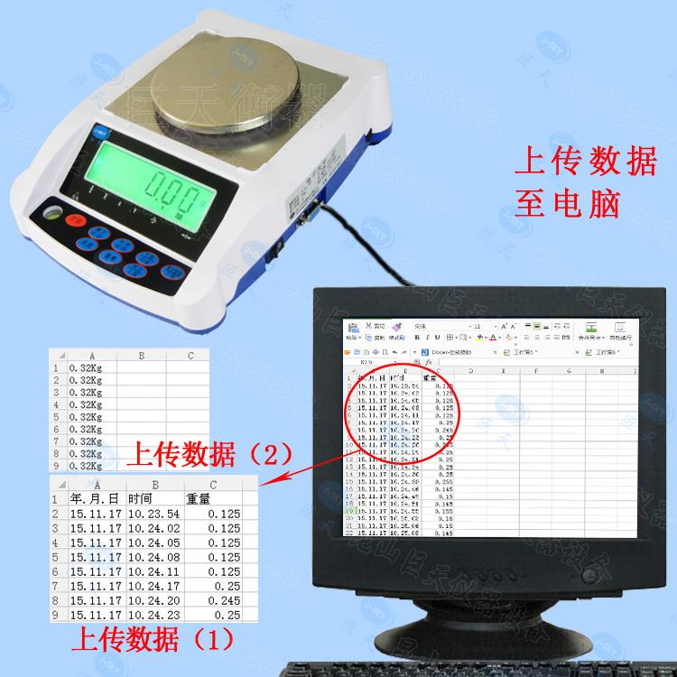 云南1kg外接打印机电子天平价格