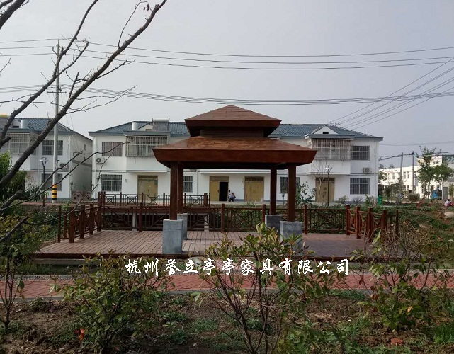 寧波四角亭訂做 四角木亭