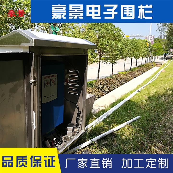 尚都別墅電子圍欄施工工程