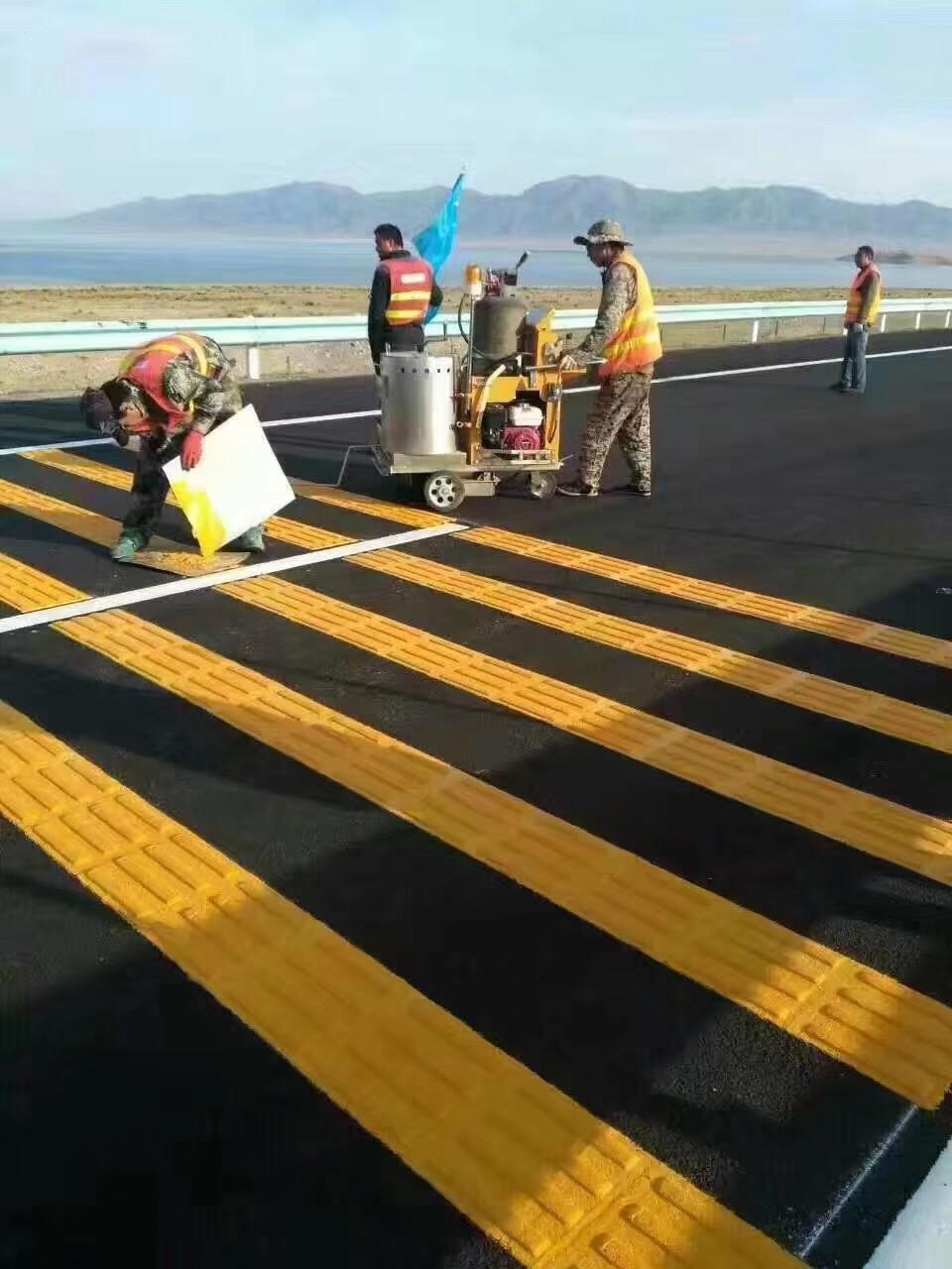 道路划线 停车位划线 公路划线 停车场划线 蓝西特建设工程