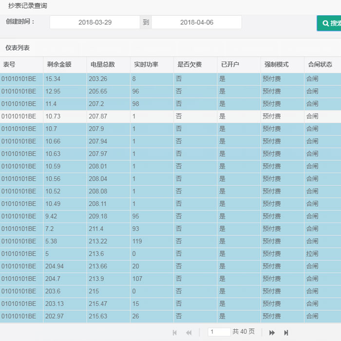 广州连锁超市水电预付费管理云平台