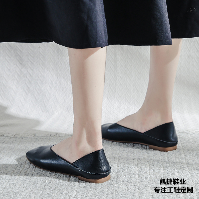 真皮輕休閑工鞋品牌定制廠家 女式輕休閑工鞋 現貨批發