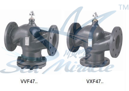 SIEMENS西门子VVF47.100电动二通水阀温控阀调节阀经济型dn100
