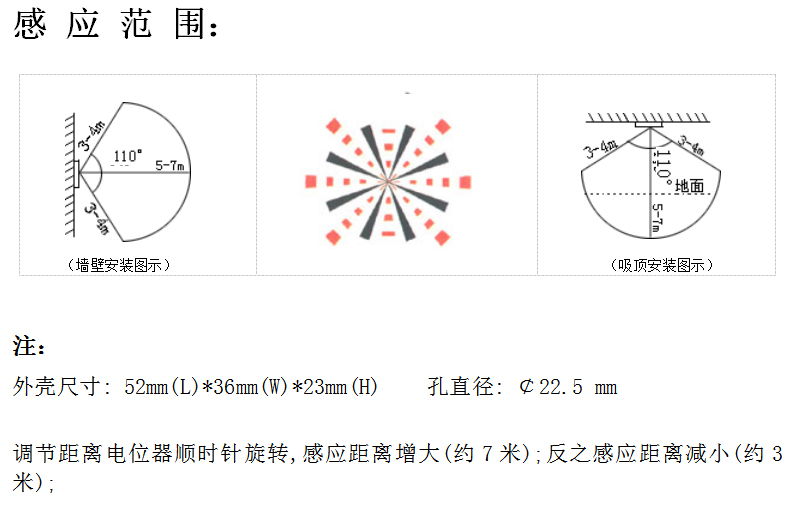 灵敏度高的人体感应开关