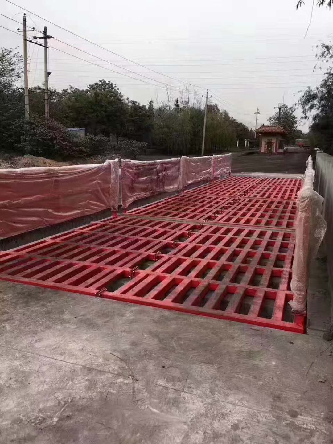 安慶工地洗車機(jī)安裝案例 建筑工地洗輪機(jī)安裝效果