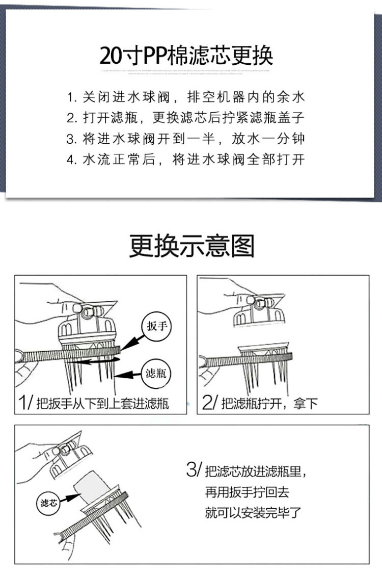 南阳20寸PP棉滤芯定制