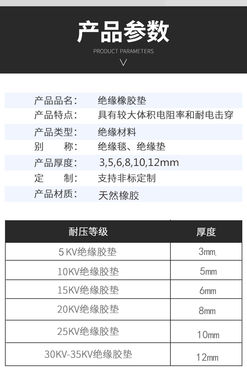 成都电厂绝缘胶皮规格