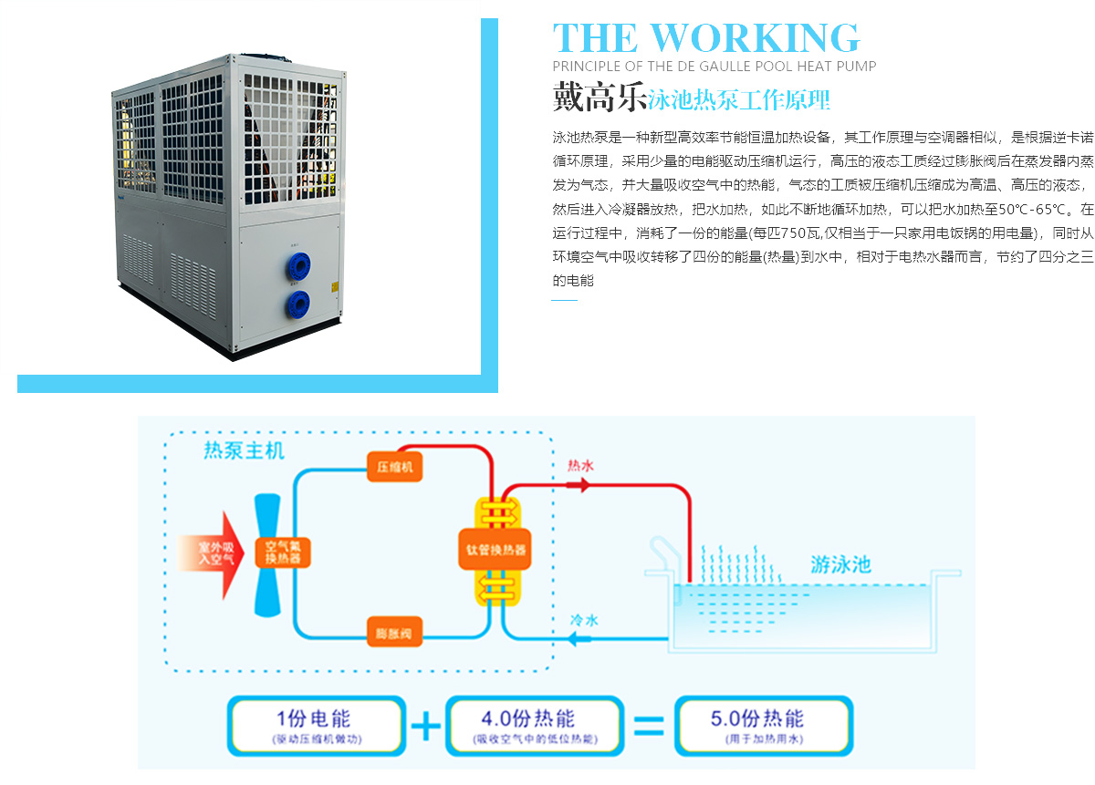 恒温泳池一体化设备DGL-150C