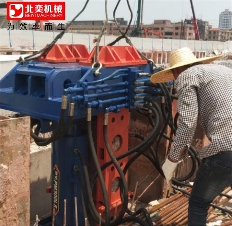 h型钢拔桩机价格  公路钢护栏拔桩机