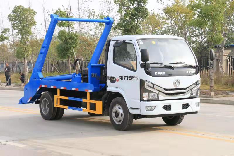 惠州國六東風多利卡擺臂式垃圾車