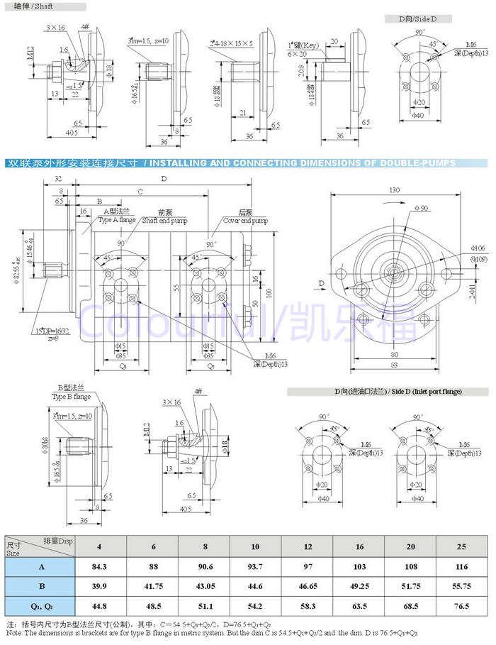 4110000162 临工装载机齿轮油泵