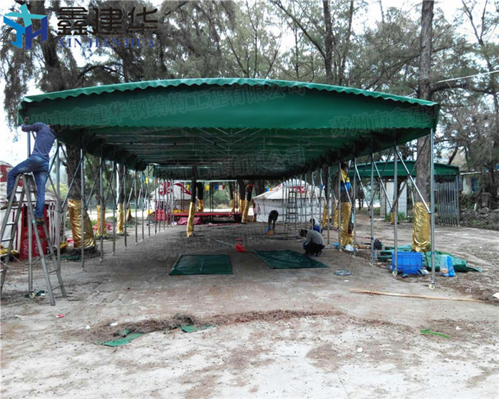 武漢雨棚費用 伸縮雨棚 倉庫雨棚按需求定制