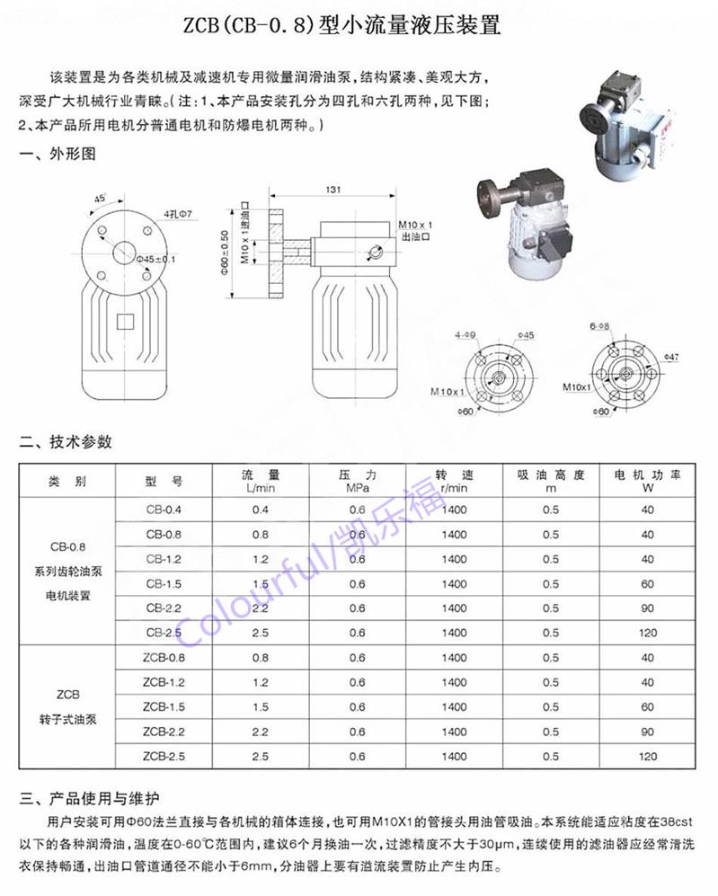 RBZ-250油泵电机组价格