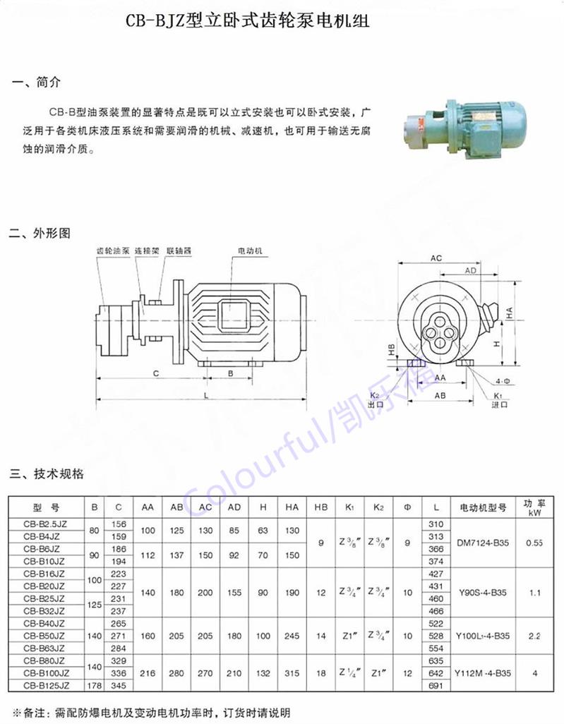 MVUP-8-8.0油泵电机组价格