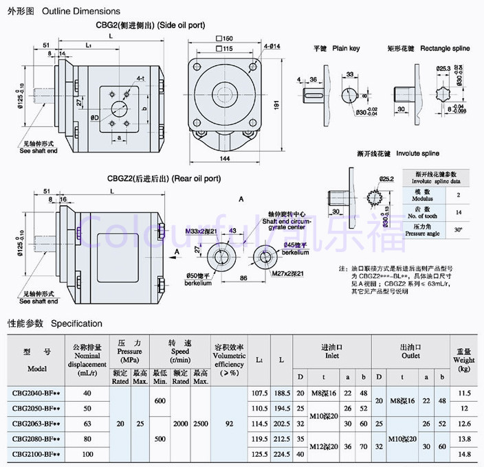 CBW-F314-AFP高压齿轮泵