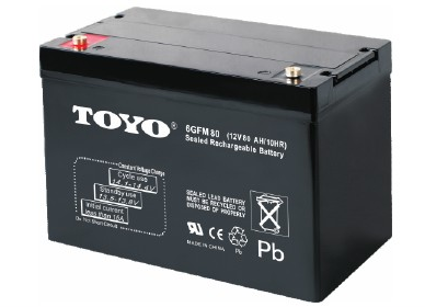 东洋6GFM80铅酸蓄电池12V80AH电瓶价格报价